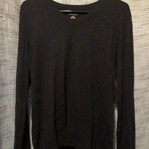Lands' End Black Long Sleeve Tee